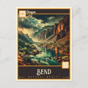 Cartão Postal Bend, Oregon Vintage