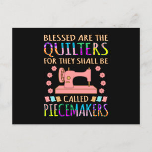 Cartão Postal Benditos São Os Quilters Costureira De Colchas Cos