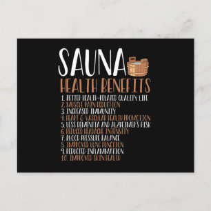 Cartão Postal Benefícios para a saúde da sauna