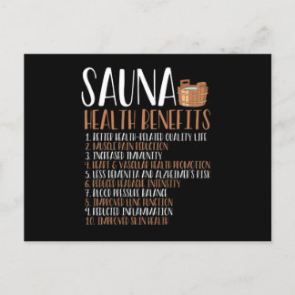 Cartão Postal Benefícios para a saúde da sauna