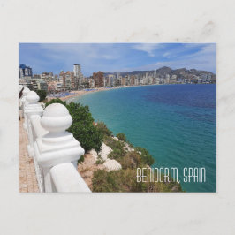 Cartão Postal Benidorm Praia de Levante Praia e Oceano