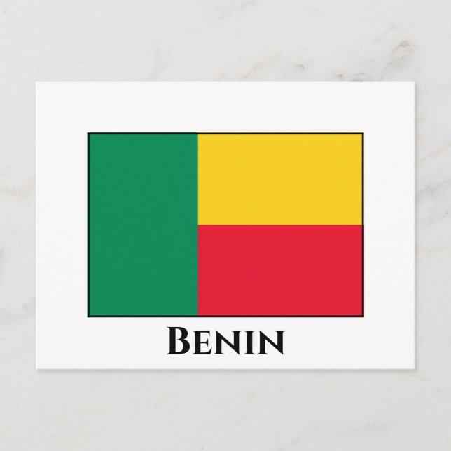 Cartão Postal Benin Flag (Frente)