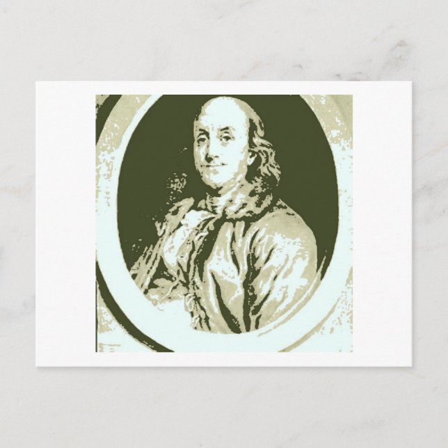 Cartão Postal Benjamin Franklin (Frente)
