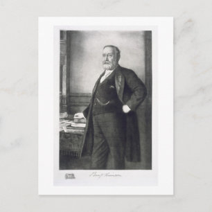 Cartão Postal Benjamin Harrison (1833-1901), 23º Presidente da C