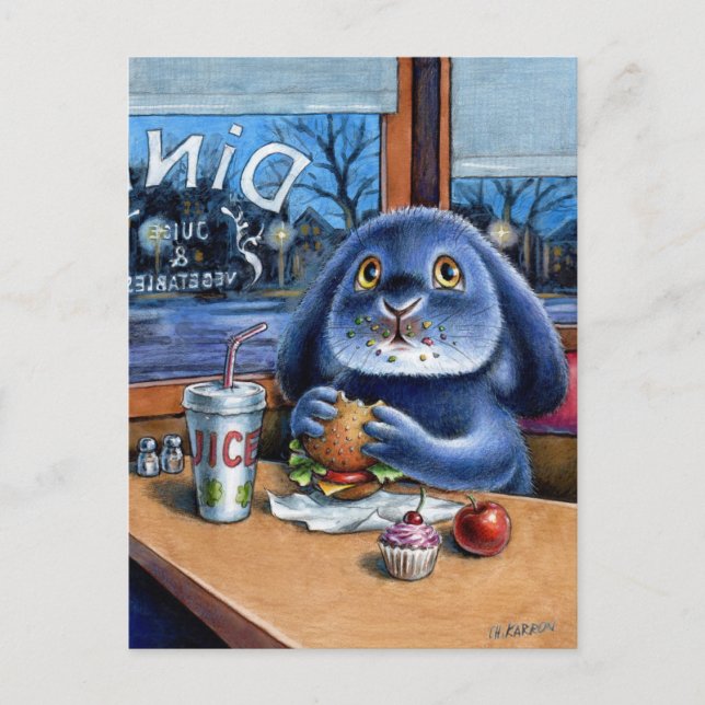 Cartão Postal Benny Blue - Cartão-postal do jantar (Frente)