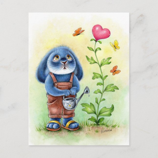 Cartão Postal Benny Blue - Crescendo amor (Frente)