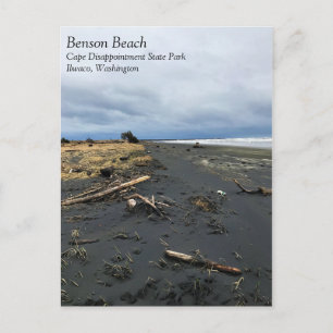 Cartão Postal Benson Beach, Cape Desapontamento, Washington