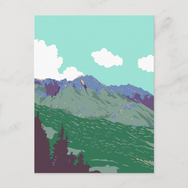 Cartão Postal Berchtesgaden Alps perto de Obersalzberg Alemanha  (Frente)