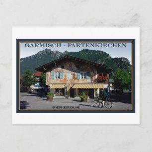 Cartão Postal Berchtesgaden - Biker bávaro