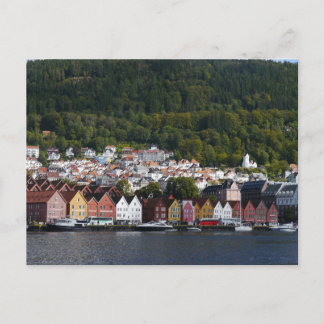 Cartão Postal Bergen Waterfront, Noruega