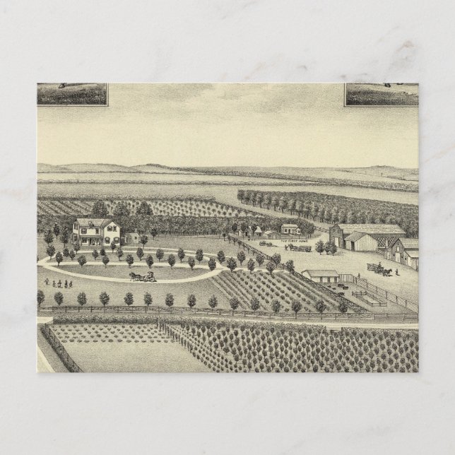 Cartão Postal Berggren Fazenda, Nebraska (Frente)