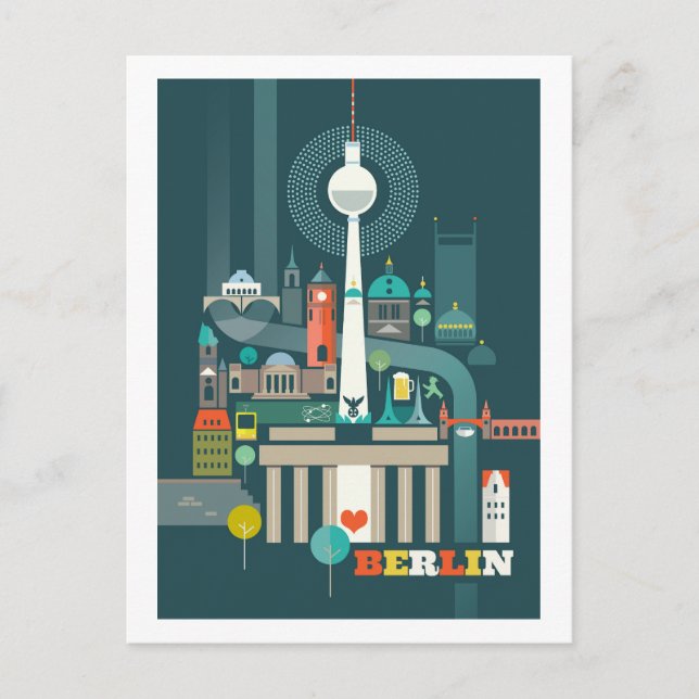 Cartão postal Berlim (Frente)