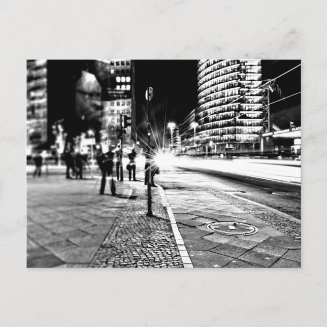 Cartão Postal Berlim à Noite (Frente)