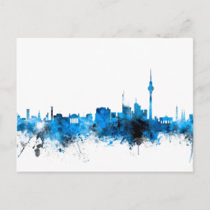 Cartão Postal Berlim Alemanha Skyline