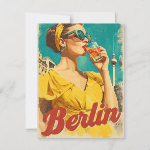 Cartão Postal Berlim anos 50 retrô