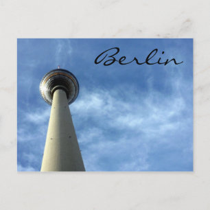 Cartão Postal berlim azul de fernsehturm