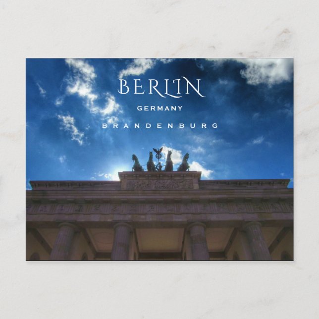 Cartão Postal Berlim, Brandeburgo (Frente)