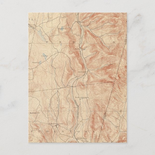 Cartão Postal Berlim, Massachusetts (Frente)