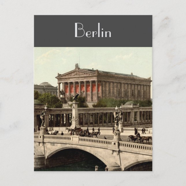 Cartão Postal Berlim no século XIX (Frente)