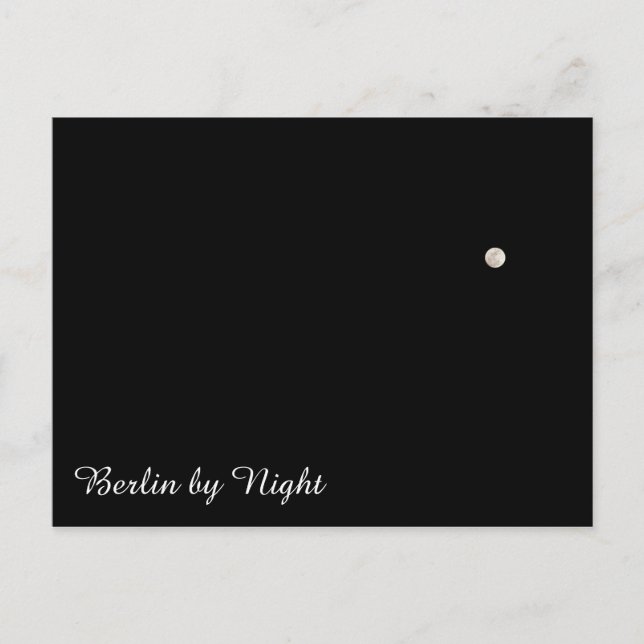 Cartão Postal Berlim por Noite (Frente)