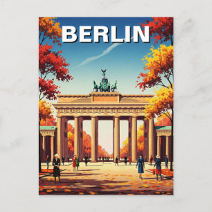 Cartão Postal Berlin Brandenburg Gate Alemanha Viagem