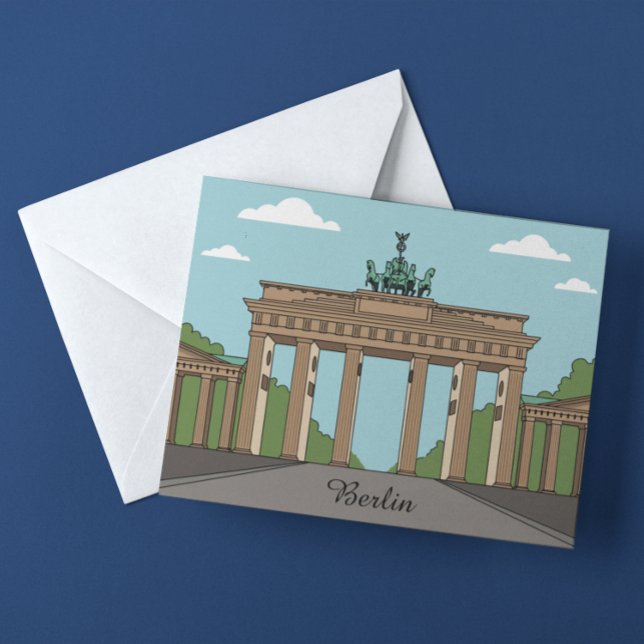 Cartão Postal Berlin Brandenburg Gate – Classic City Landmark (Berlin Brandenburg Gate – Classic City Landmark Postcard)