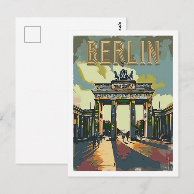 Cartão Postal Berlin Germany Vintage Familiar Viagem (Frente/Verso)