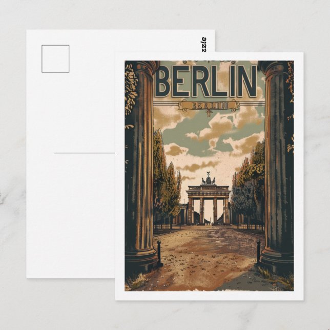 Cartão Postal Berlin Germany Vintage Familiar Viagem (Frente/Verso)