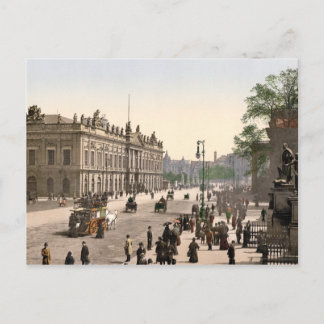 Cartão Postal Berlin Platz Am Zeughaus, Pferdebahn