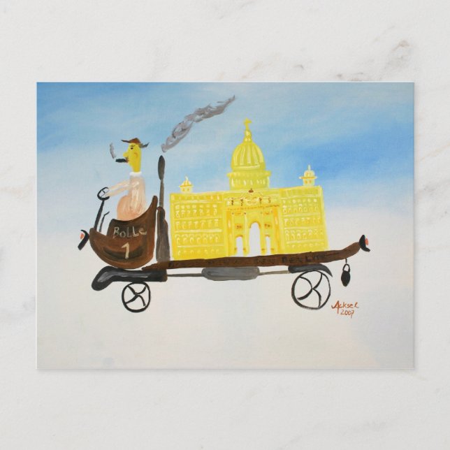 Cartão Postal Berliner Bauwagen (Frente)