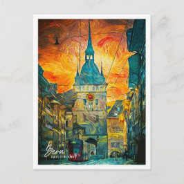 Cartão Postal Bern Suiça Belo Paisagem Petrolífera