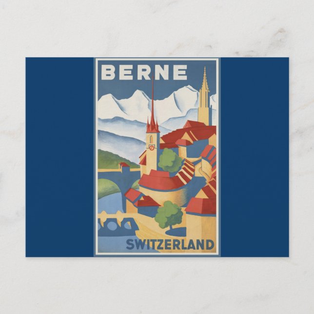 Cartão Postal Berne Suiça (Frente)