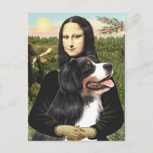 Cartão Postal Bernese - Mona Lisa - Personalizada (Frente)