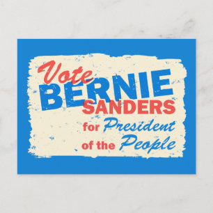 Cartão Postal Bernie Sanders Presidente das Pessoas V5