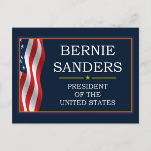 Cartão Postal Bernie Sanders Presidente V3