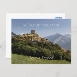 Cartão Postal Berolds Tower, La Tour-en-Maurienne, França