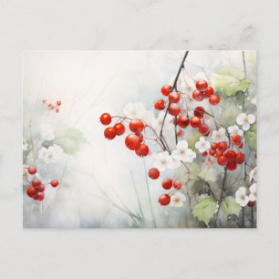 Cartão Postal Berries de inverno