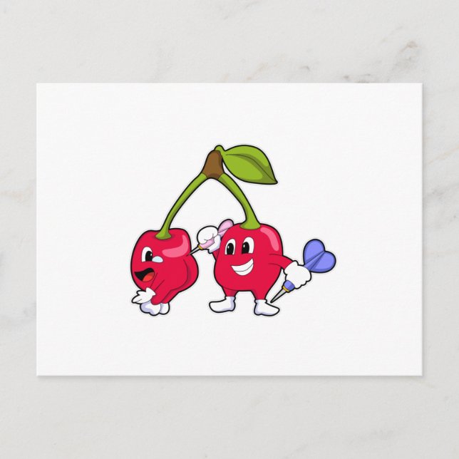 Cartão Postal Berry no Dardos com Dardo (Frente)
