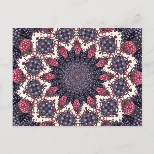Cartão Postal Berry Patchwork (Frente)