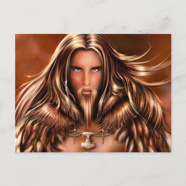 Cartão Postal Berserker Postcard 2, de Nellis Eketorp (Frente)