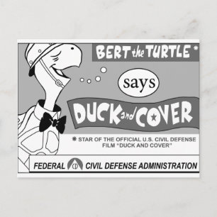Cartão Postal Bert the Turtle Says