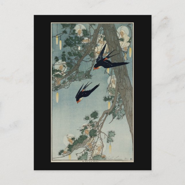 Cartão Postal Bertha Boynton Lum A terra do pássaro azul (Frente)