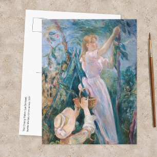 Cartão Postal Berthe Morisot - A Colhedora de Cerejas