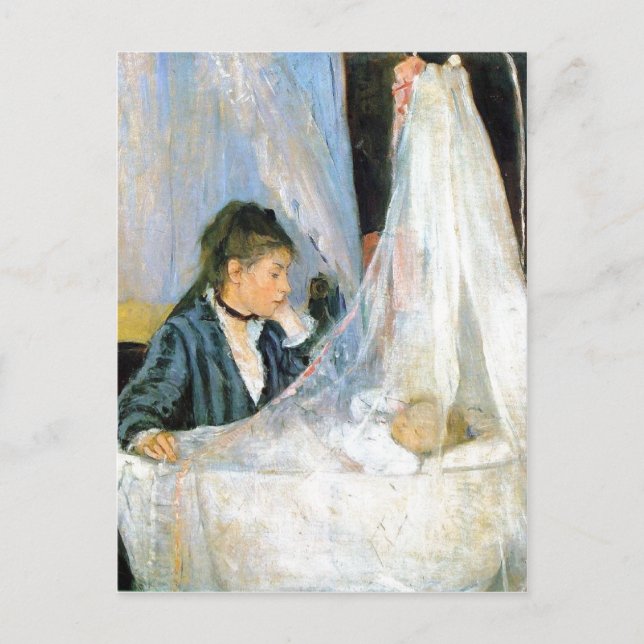 Cartão Postal Berthe Morisot Le berceau A Técnica Cradle 1872 (Frente)