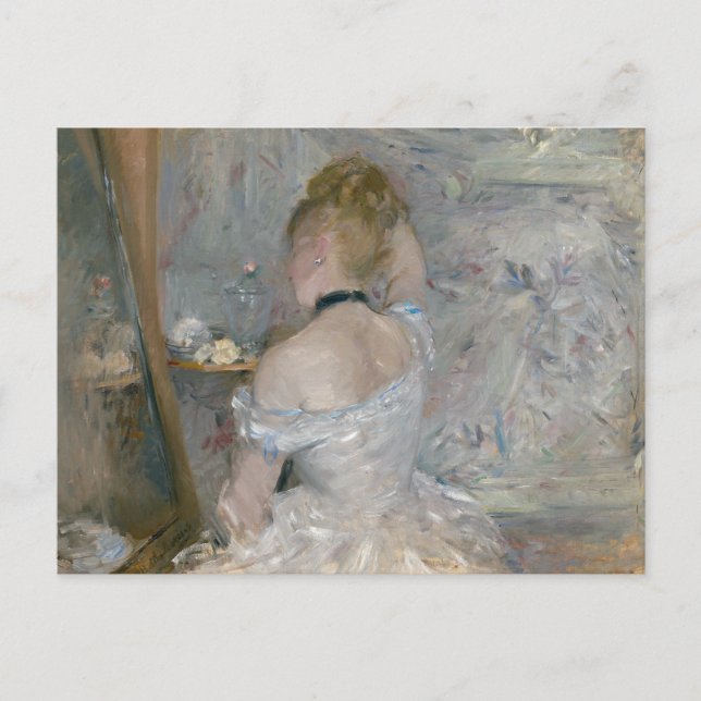 Cartão Postal Berthe Morisot - Mulher em seu Toalete (Frente)