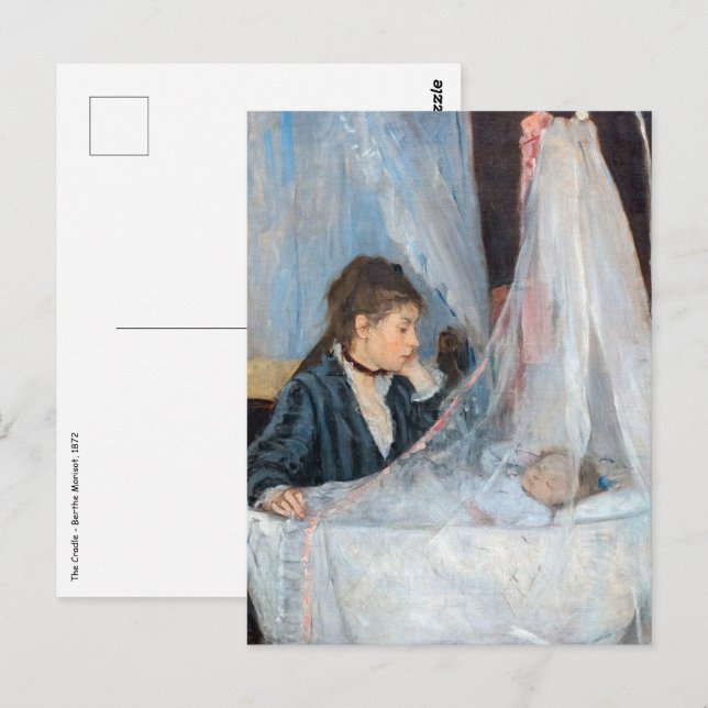 Cartão Postal Berthe Morisot - O Berço (Frente/Verso)