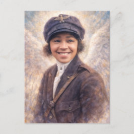 Cartão Postal Bessie Coleman Portrait Painting - Angelcore Style
