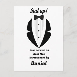 Cartão Postal Best Man Wedding Proposal