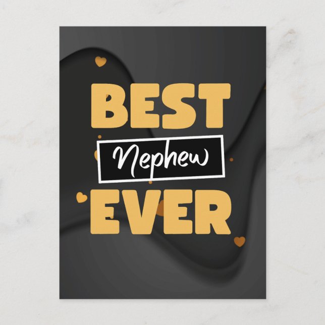 Cartão Postal Best nephew ever (Frente)