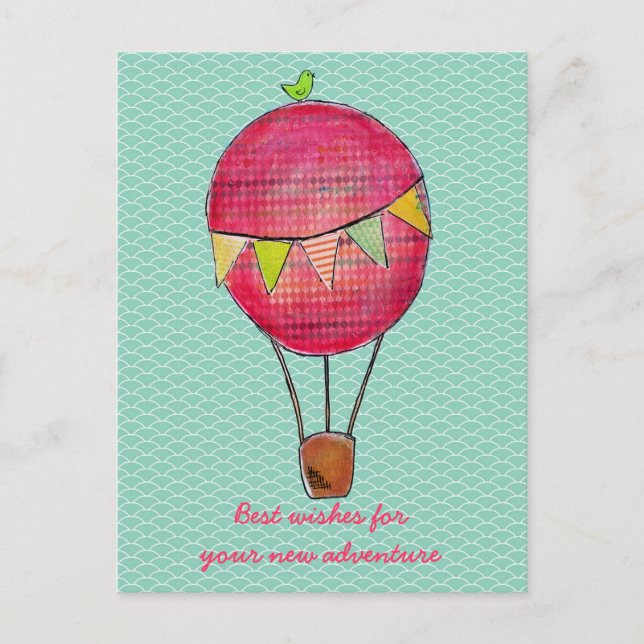 Cartão Postal Best Wishes Travel Travelling Good Trip Greeting (Frente)